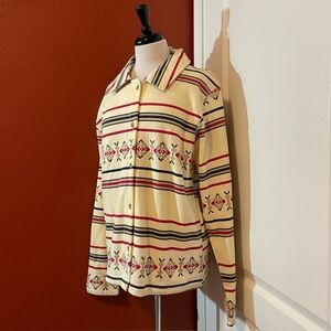 Rockies Women’s NWT Vintage Aztec Print Button Up Fleece Lined Jacket